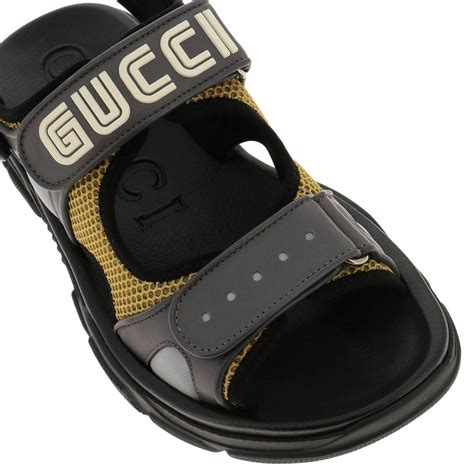 gucci men's sandals on sale|Gucci men's slip on sandal.